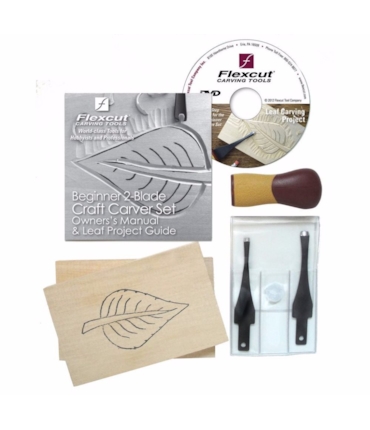 FLEXCUT -  BEGINNER 2-BLADE CRAFT CARVER SET - KIT PARA INICIANTES