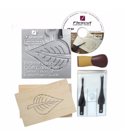 FLEXCUT -  BEGINNER 2-BLADE CRAFT CARVER SET - KIT PARA INICIANTES