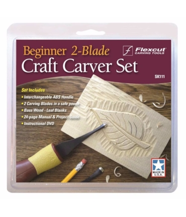 FLEXCUT -  BEGINNER 2-BLADE CRAFT CARVER SET - KIT PARA INICIANTES