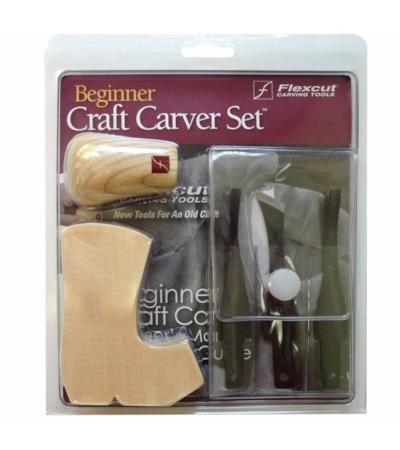 FLEXCUT -  BEGINNER 3-BLADE CRAFT CARVER SET - KIT BÁSICO DE ENTALHE