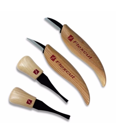 FLEXCUT - BEGINNER PALM & KNIFE SET - CONJUNTO DE FACAS E GOIVAS