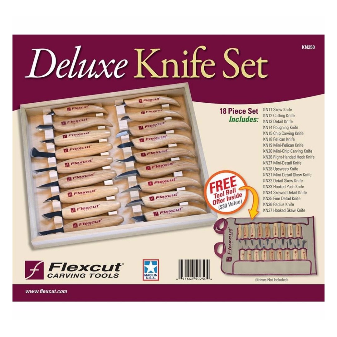 FLEXCUT - DELUXE KNIFE SET - CONJUNTO DE LUXO - FACAS DE ENTALHE