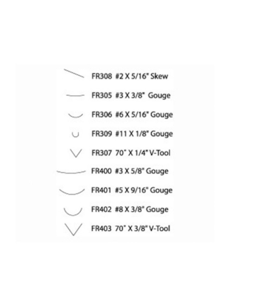 FLEXCUT - DELUXE PALM SET - CONJUNTO COM 9 GOIVAS E FORMÕES DE LUXO