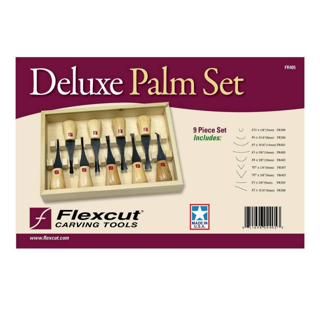 FLEXCUT - DELUXE PALM SET - CONJUNTO COM 9 GOIVAS E FORMÕES DE LUXO