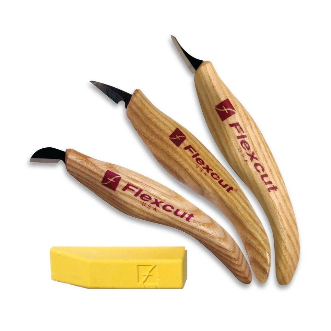 FLEXCUT - DETAIL KNIFE SET - CONJUNTO DE FACAS PARA DETALHES