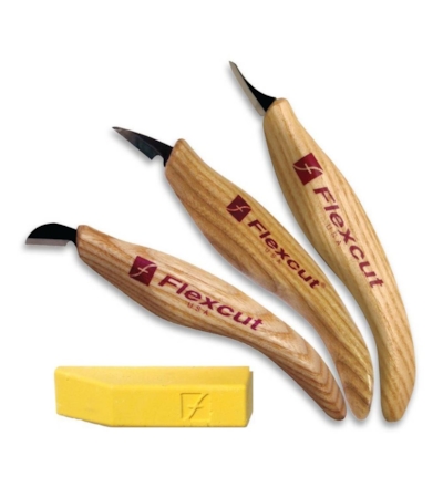 FLEXCUT - DETAIL KNIFE SET - CONJUNTO DE FACAS PARA DETALHES