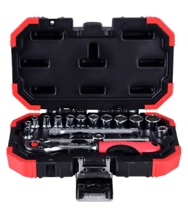 GEDORE - JOGO DE SOQUETES SEXTAVADOS 1/4" - 16 PCS GEDORE - JOGO DE SOQUETES SEXTAVADOS 1/4" - 16 PCS