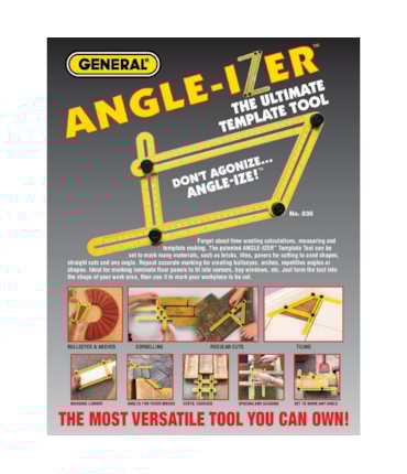 GENERAL TOOLS - ANGLE IZER TEMPLATE TOOL - ESQUADRO MULTI-ÂNGULO GENERAL TOOLS - ANGLE IZER TEMPLATE TOOL - ESQUADRO MULTI-ÂNGULO