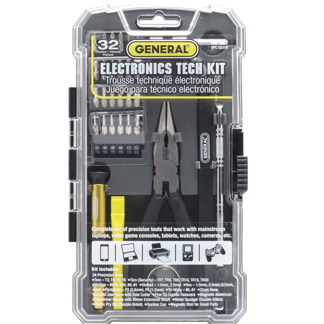 GENERAL TOOLS - CONJUNTO PARA MICRO REPAROS - 32 PCS