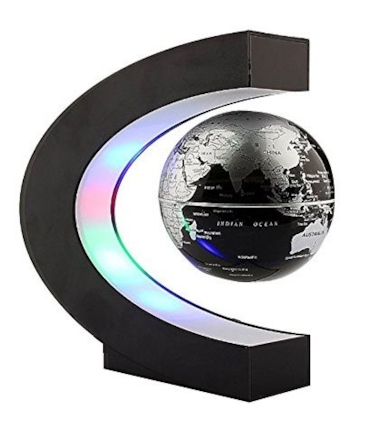 GLOBO FLUTUANTE MAGNÉTICO DE LED AZUL - PLANETA TERRA - AZUL