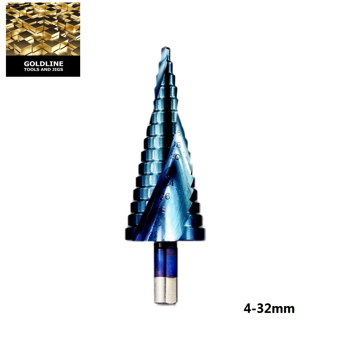 GOLDLINE - BROCA ESCALONADA EM AÇO TRATADO P6M5 NANO BLUE