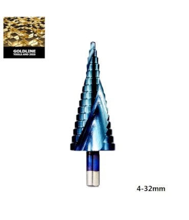 GOLDLINE - BROCA ESCALONADA EM AÇO TRATADO P6M5 NANO BLUE