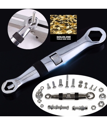 GOLDLINE - CHAVE TORX MULTIFUNCIONAL (23 EM 1) - 4 A 19 MM GOLDLINE - CHAVE TORX MULTIFUNCIONAL (23 EM 1) - 4 A 19 MM