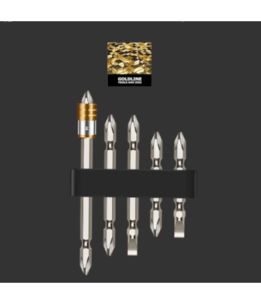 GOLDLINE - CONJUNTO DE BITS E PONTEIRAS MAGNETIZADAS COM FIXADOR