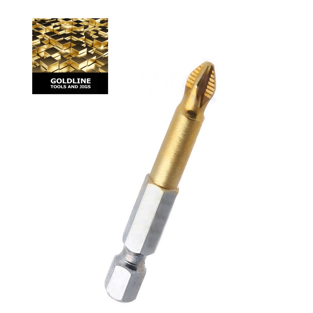 GOLDLINE - CONJUNTO DE BITS PHILLIPS EM TITÂNIO - PH2 - Tools BR