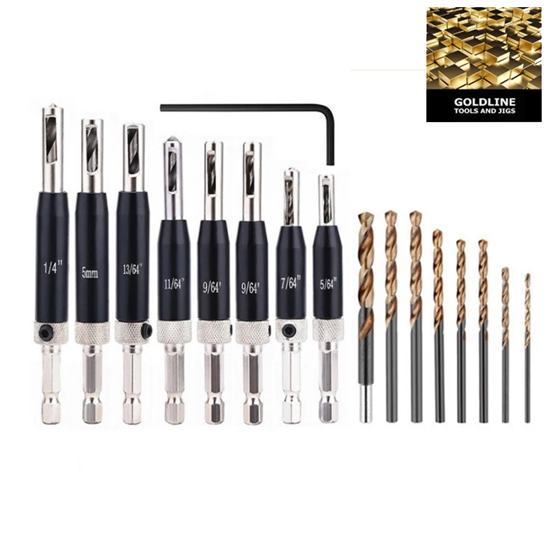 GOLDLINE - CONJUNTO DE BROCAS CENTRALIZADORAS