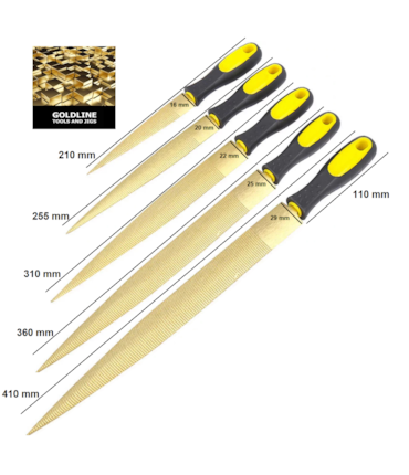 GOLDLINE - CONJUNTO DE LIMAS BASTARDAS ESPECIAIS