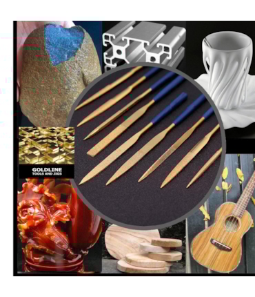 GOLDLINE - CONJUNTO DE LIMAS DIAMANTADAS E REVESTIDAS EM TITÂNIO