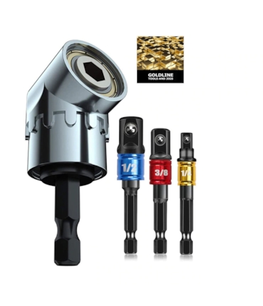 GOLDLINE - CONJUNTO DE MANDRIL E ADAPTADORES PARA SOQUETE CANHÃO - 3 OU 6