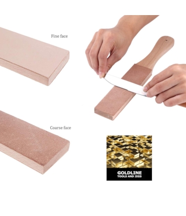 GOLDLINE - ESTROPO COM PASTA E CERA PARA AFIAÇÃO E POLIMENTO