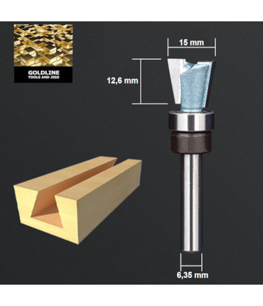 GOLDLINE - FRESA ROLAMENTADA PARA DOVETAIL - EM METAL DURO