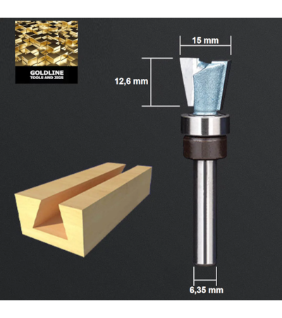 GOLDLINE - FRESA ROLAMENTADA PARA DOVETAIL - EM METAL DURO