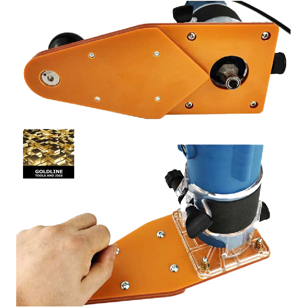 GOLDLINE - GUIA DE CORTE CIRCULAR COM ADAPTADOR PARA TUPIAS REFILADORAS