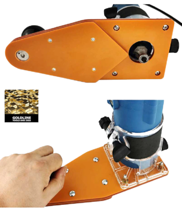 GOLDLINE - GUIA DE CORTE CIRCULAR COM ADAPTADOR PARA TUPIAS REFILADORAS GOLDLINE - GUIA DE CORTE CIRCULAR COM ADAPTADOR PARA TUPIAS REFILADORAS