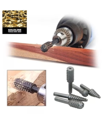 GOLDLINE - JOGO DE LIMAS ROTATIVAS PARA MADEIRA GOLDLINE - JOGO DE LIMAS ROTATIVAS PARA MADEIRA