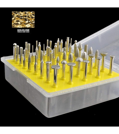 GOLDLINE - KIT DE BROCAS DIAMANTADAS PARA DREMEL E MICRORRETÍFICA