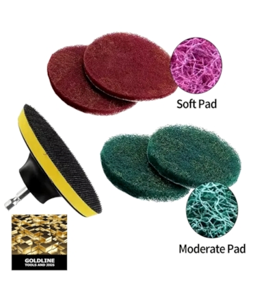 GOLDLINE - KIT DE ESCOVAS PARA LIMPEZA E RECUPERAÇÃO GOLDLINE - KIT DE ESCOVAS PARA LIMPEZA E RECUPERAÇÃO