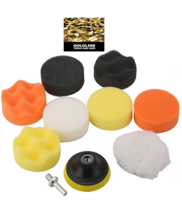 GOLDLINE - KIT PARA LAVAGEM E ENCERAMENTO COM 11 PEÇAS GOLDLINE - KIT PARA LAVAGEM E ENCERAMENTO COM 11 PEÇAS