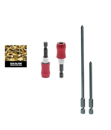 GOLDLINE -  KIT PONTEIRA QUICK-RELEASE PARA BITS COM PONTEIRAS PHILLIPS 3 E 6 POLEG.