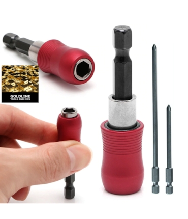 GOLDLINE -  KIT PONTEIRA QUICK-RELEASE PARA BITS COM PONTEIRAS PHILLIPS 3 E 6 POLEG.