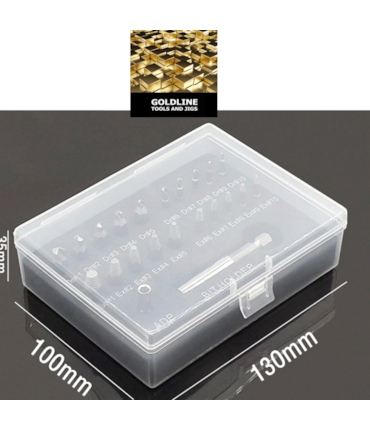 GOLDLINE - KIT PROFISSIONAL PARA EXTRAÇÃO DE PARAFUSOS DANIFICADOS GOLDLINE - KIT PROFISSIONAL PARA EXTRAÇÃO DE PARAFUSOS DANIFICADOS