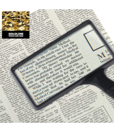 GOLDLINE - LUPA COM VISOR GRANDE - 5 X GOLDLINE - LUPA COM VISOR GRANDE - 5 X