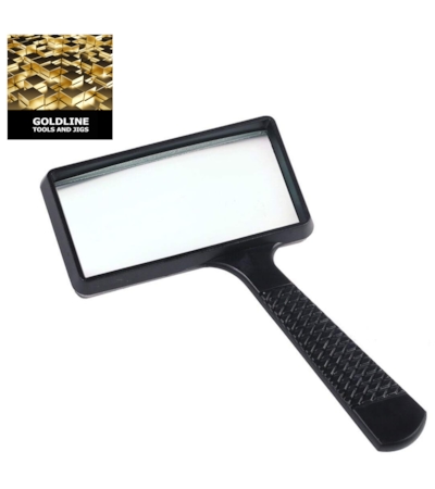 GOLDLINE - LUPA COM VISOR GRANDE - 5 X