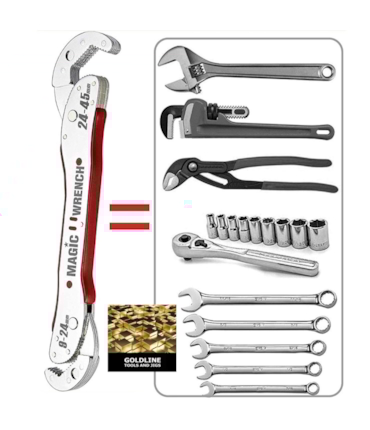 GOLDLINE - MAGIC WRENCH - CHAVE INGLESA MÁGICA GOLDLINE - MAGIC WRENCH - CHAVE INGLESA MÁGICA