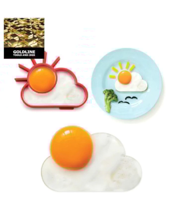 GOLDLINE - MOLDE DE SOL E NUVEM PARA OVO