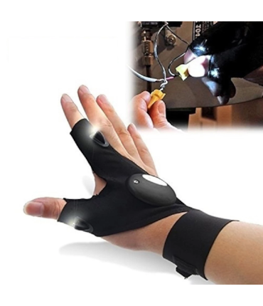 GOLDLINE - PAR DE LUVAS COM LUZ LED EXTERNA