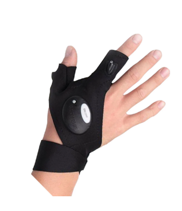 GOLDLINE - PAR DE LUVAS COM LUZ LED EXTERNA