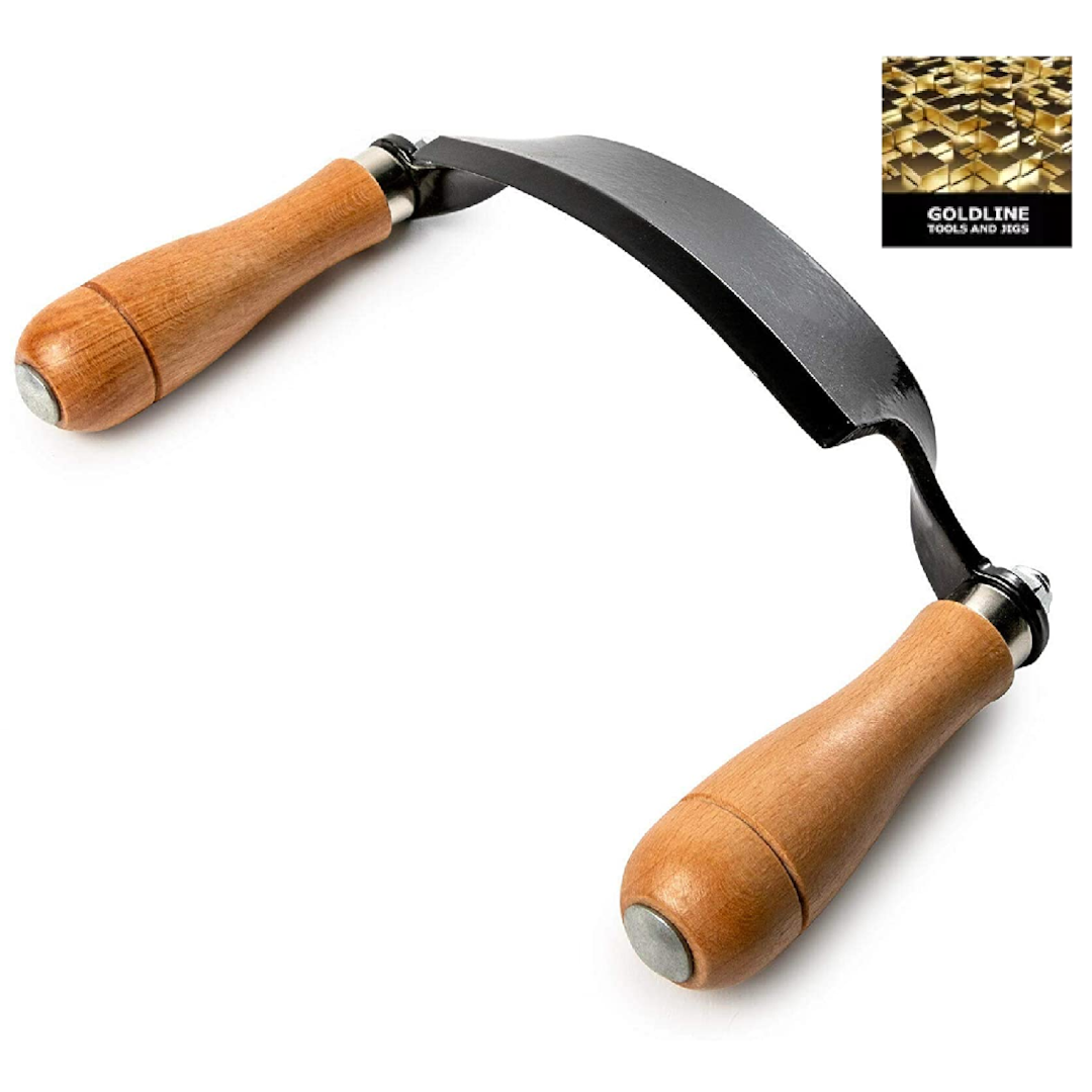 GOLDLINE - SPOKESHAVE PLAINA CURVA - 5 POL.