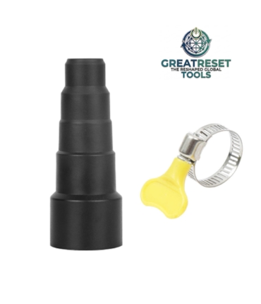 GRT - ADAPTADOR UNIVERSAL DE CONEXÃO PARA  ASPIRAÇÃO DE PÓ COM ABRAÇADEIRA DE 27 A 51MM