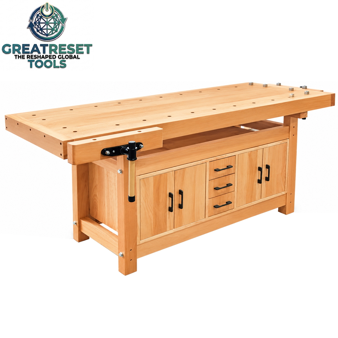 GRT - BANCADA FECHADA PROFISSIONAL DE MARCENARIA EM FAIA (BEECH WOOD)
