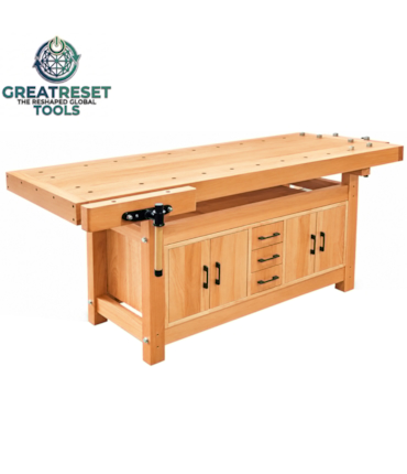 GRT - BANCADA FECHADA PROFISSIONAL DE MARCENARIA EM FAIA (BEECH WOOD)