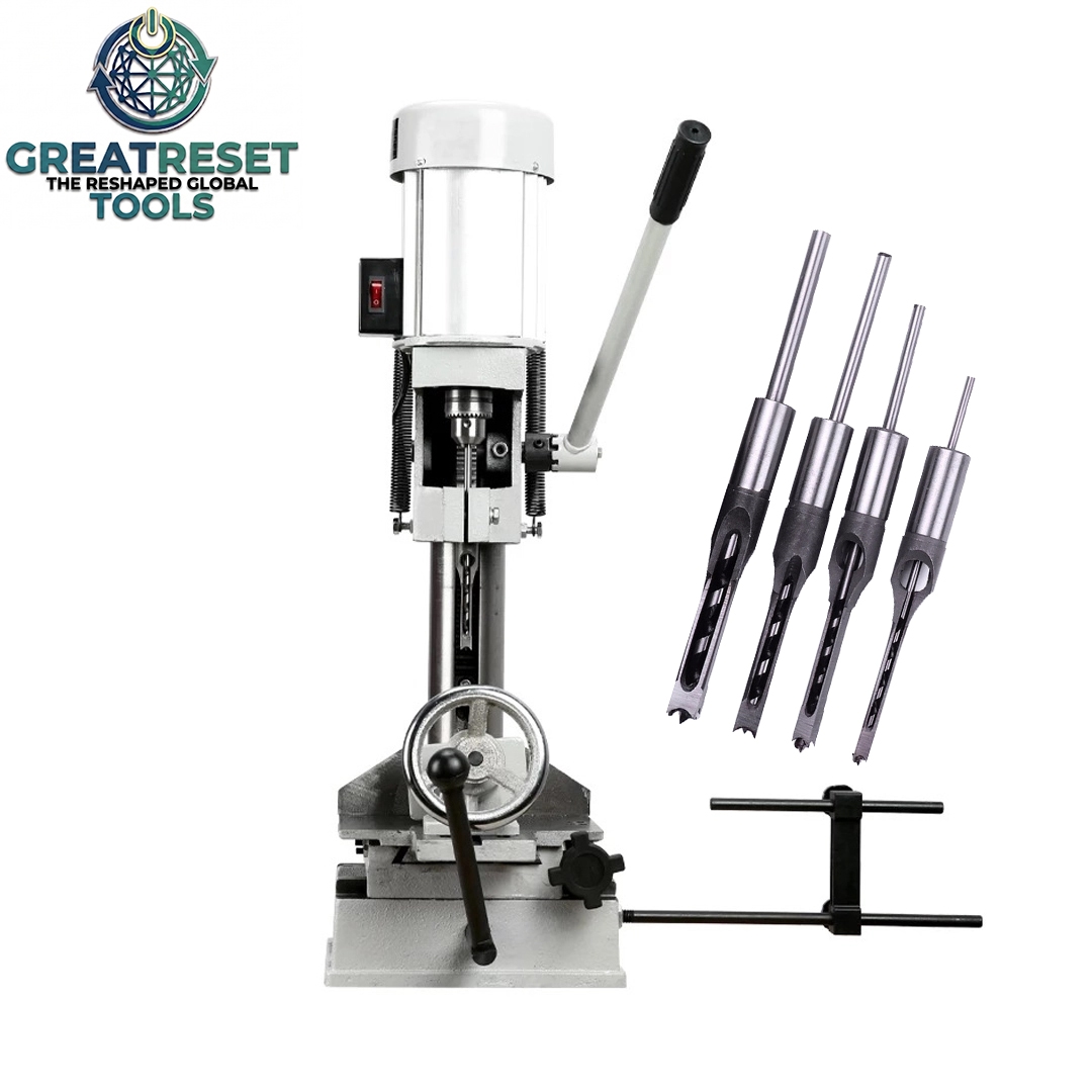 GRT - FURADEIRA PARA ENTALHAR FUROS QUADRADOS (MORTISE) COM BROCAS - 1.200 W / 1,6 HP