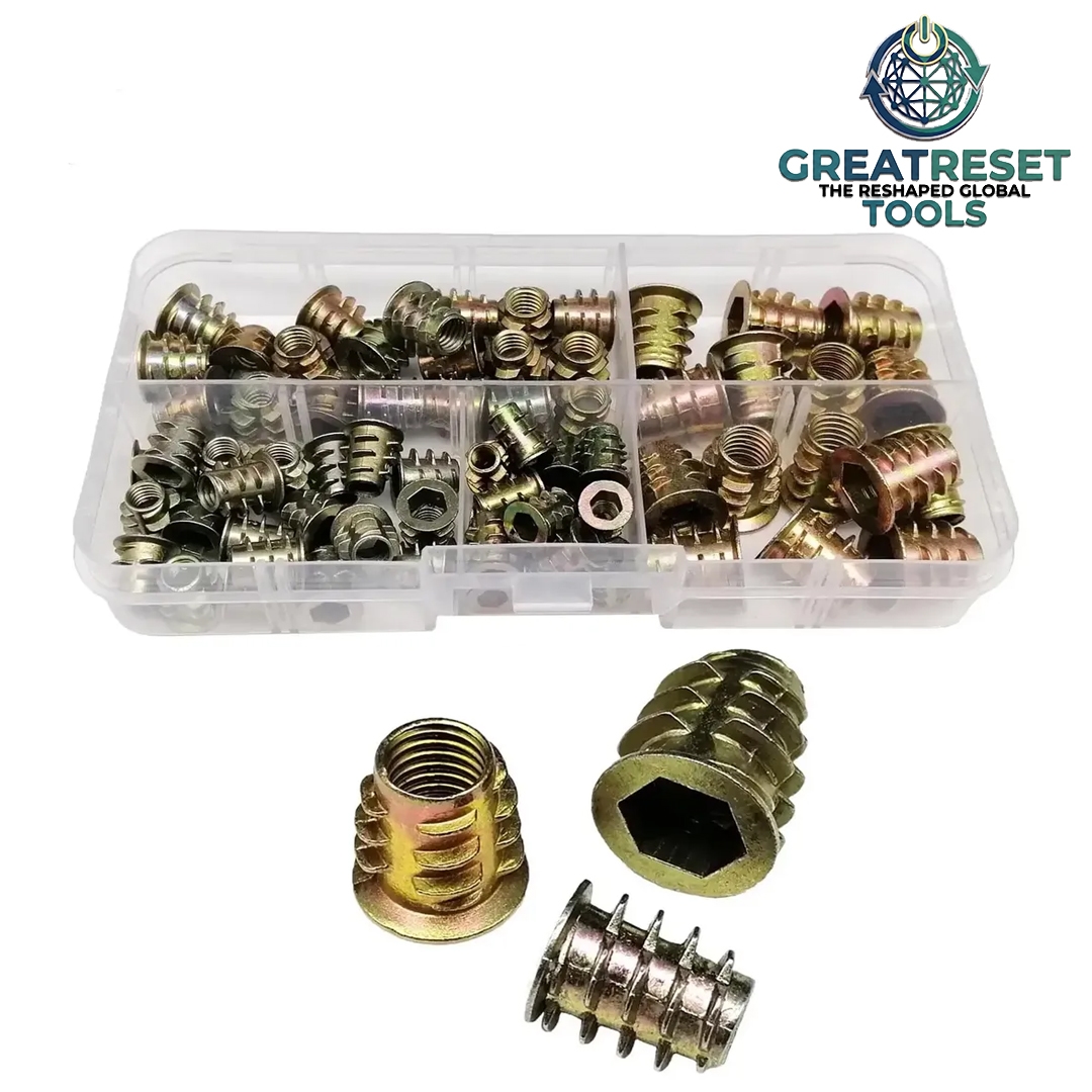 GRT - KIT BUCHAS SEXTAVADO ROSQUEÁVEL PARA MADEIRA - 75 PEÇAS