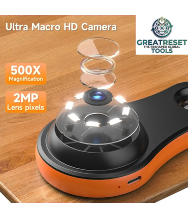 GRT - LUPA MICROSCÓPIO DIGITAL PORTÁTIL - TELA IPS HD 2" GRT - LUPA MICROSCÓPIO DIGITAL PORTÁTIL - TELA IPS HD 2"