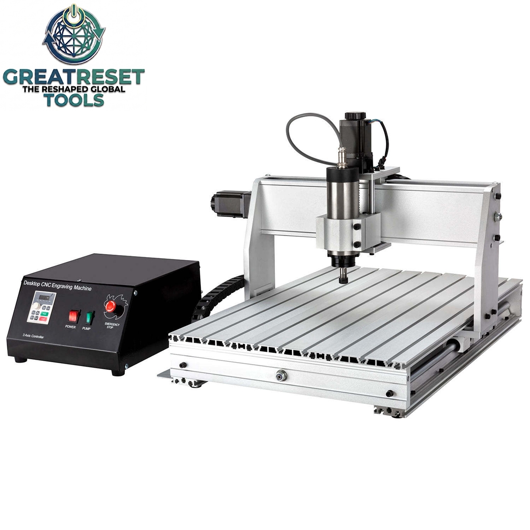 GRT - MÁQUINA CNC ROUTER 6040 4 EIXOS COM SPINDLE 2.2KW + INVERSOR