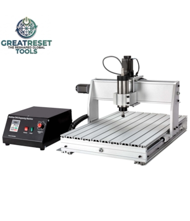 GRT - MÁQUINA CNC ROUTER 6040 4 EIXOS COM SPINDLE 2.2KW + INVERSOR